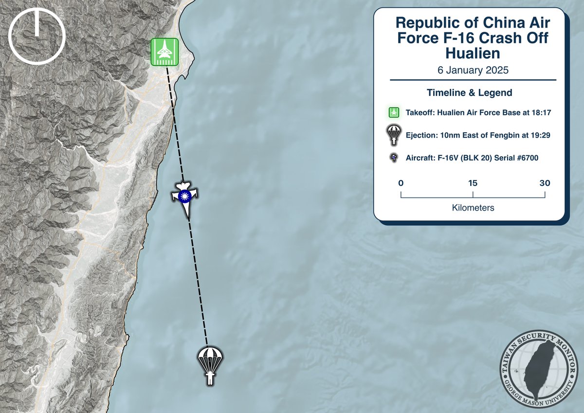 Search and rescue operations continue to recover the pilot of an F-16.